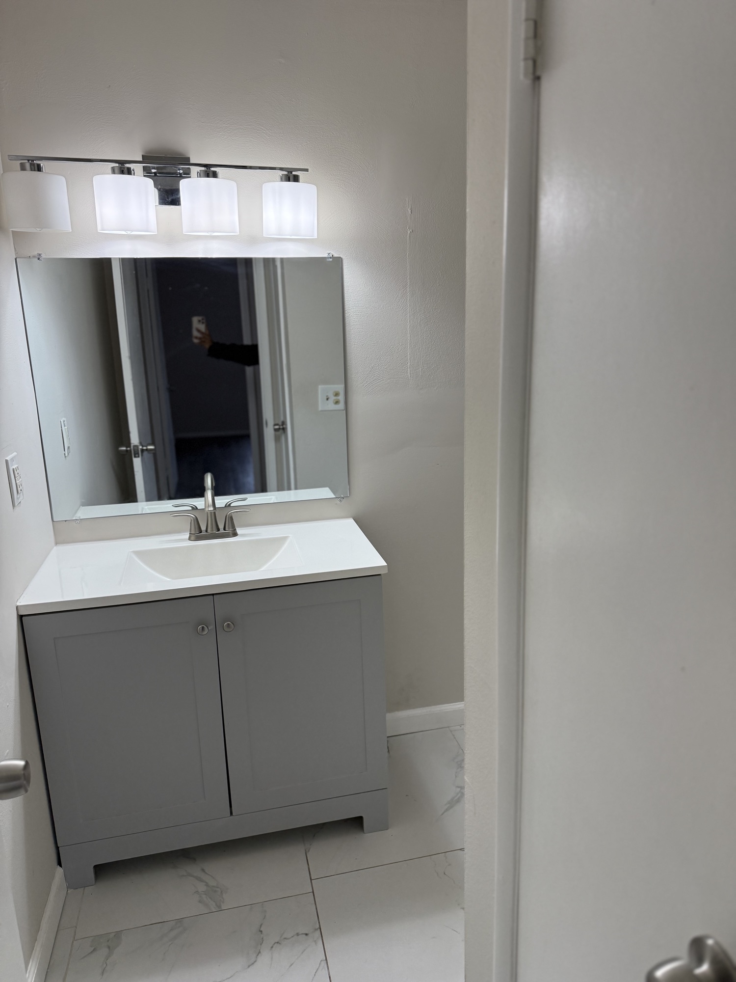 Updated bathroom vanity